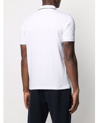Мужская белая футболка-поло от Sun 68