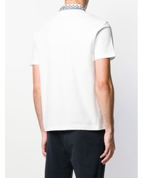 Мужская белая футболка-поло от Versace