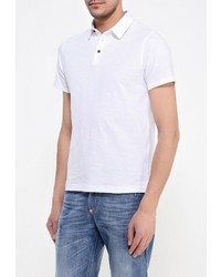 Мужская белая футболка-поло от Cortefiel