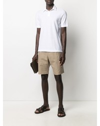 Мужская белая футболка-поло от Zanone