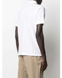 Мужская белая футболка-поло от Zanone