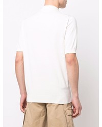 Мужская белая футболка-поло от Boglioli