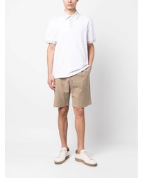 Мужская белая футболка-поло от Brioni