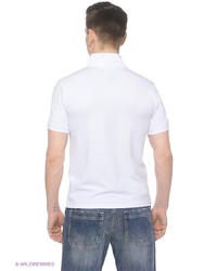 Мужская белая футболка-поло от D.S