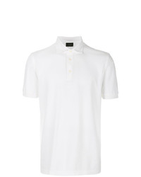 Мужская белая футболка-поло от Dell'oglio