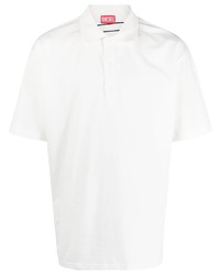 Мужская белая футболка-поло от Diesel