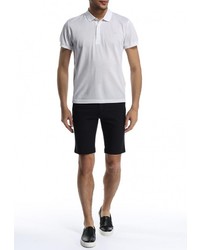 Мужская белая футболка-поло от DKNY