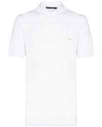 Мужская белая футболка-поло от Dolce & Gabbana