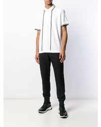 Мужская белая футболка-поло от Blackbarrett