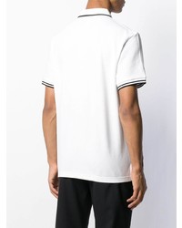 Мужская белая футболка-поло от Blackbarrett