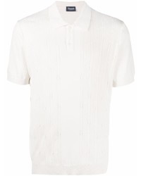 Мужская белая футболка-поло от Drumohr
