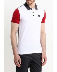 Мужская белая футболка-поло от EA7