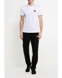 Мужская белая футболка-поло от EA7