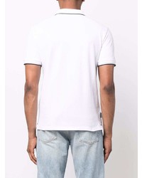 Мужская белая футболка-поло от Woolrich