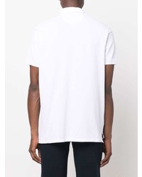 Мужская белая футболка-поло от Isaia