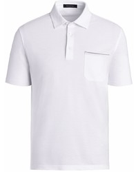 Мужская белая футболка-поло от Ermenegildo Zegna