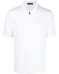Мужская белая футболка-поло от Falke