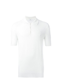 Мужская белая футболка-поло от Fashion Clinic Timeless