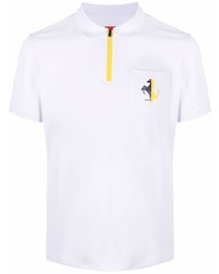 Мужская белая футболка-поло от Ferrari