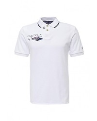 Мужская белая футболка-поло от FIVE seasons