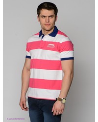 Мужская белая футболка-поло от Forecast