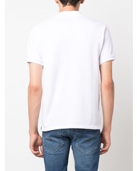 Мужская белая футболка-поло от MAISON KITSUNÉ