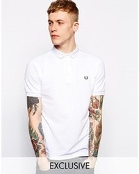 Мужская белая футболка-поло от Fred Perry
