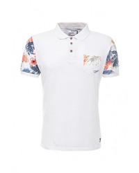 Мужская белая футболка-поло от Fresh Brand