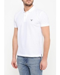 Мужская белая футболка-поло от Gant