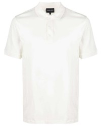 Мужская белая футболка-поло от Giorgio Armani