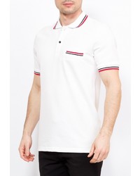 Мужская белая футболка-поло от GREG