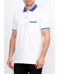 Мужская белая футболка-поло от GREG