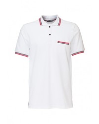 Мужская белая футболка-поло от GREG