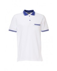 Мужская белая футболка-поло от GREG