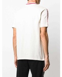 Мужская белая футболка-поло от BOSS HUGO BOSS