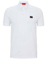 Мужская белая футболка-поло от Hugo