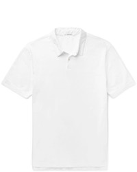 Мужская белая футболка-поло от James Perse
