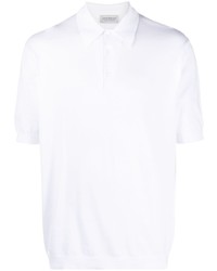 Мужская белая футболка-поло от John Smedley