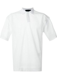Мужская белая футболка-поло от Juun.J