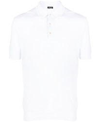 Мужская белая футболка-поло от Kiton