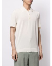 Мужская белая футболка-поло от Man On The Boon.