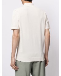 Мужская белая футболка-поло от Man On The Boon.