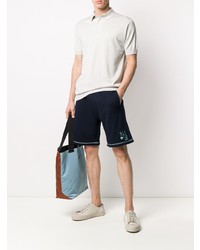 Мужская белая футболка-поло от John Smedley