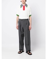 Мужская белая футболка-поло от SASQUATCHfabrix.