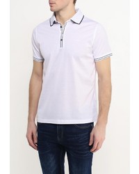 Мужская белая футболка-поло от LAGERFELD