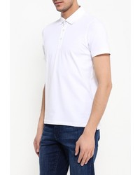 Мужская белая футболка-поло от LAGERFELD