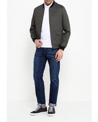 Мужская белая футболка-поло от LAGERFELD