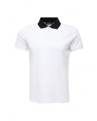 Мужская белая футболка-поло от LAGERFELD