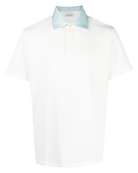 Мужская белая футболка-поло от Lanvin