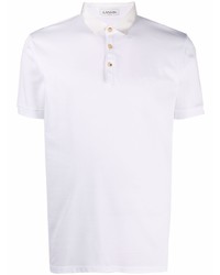 Мужская белая футболка-поло от Lanvin